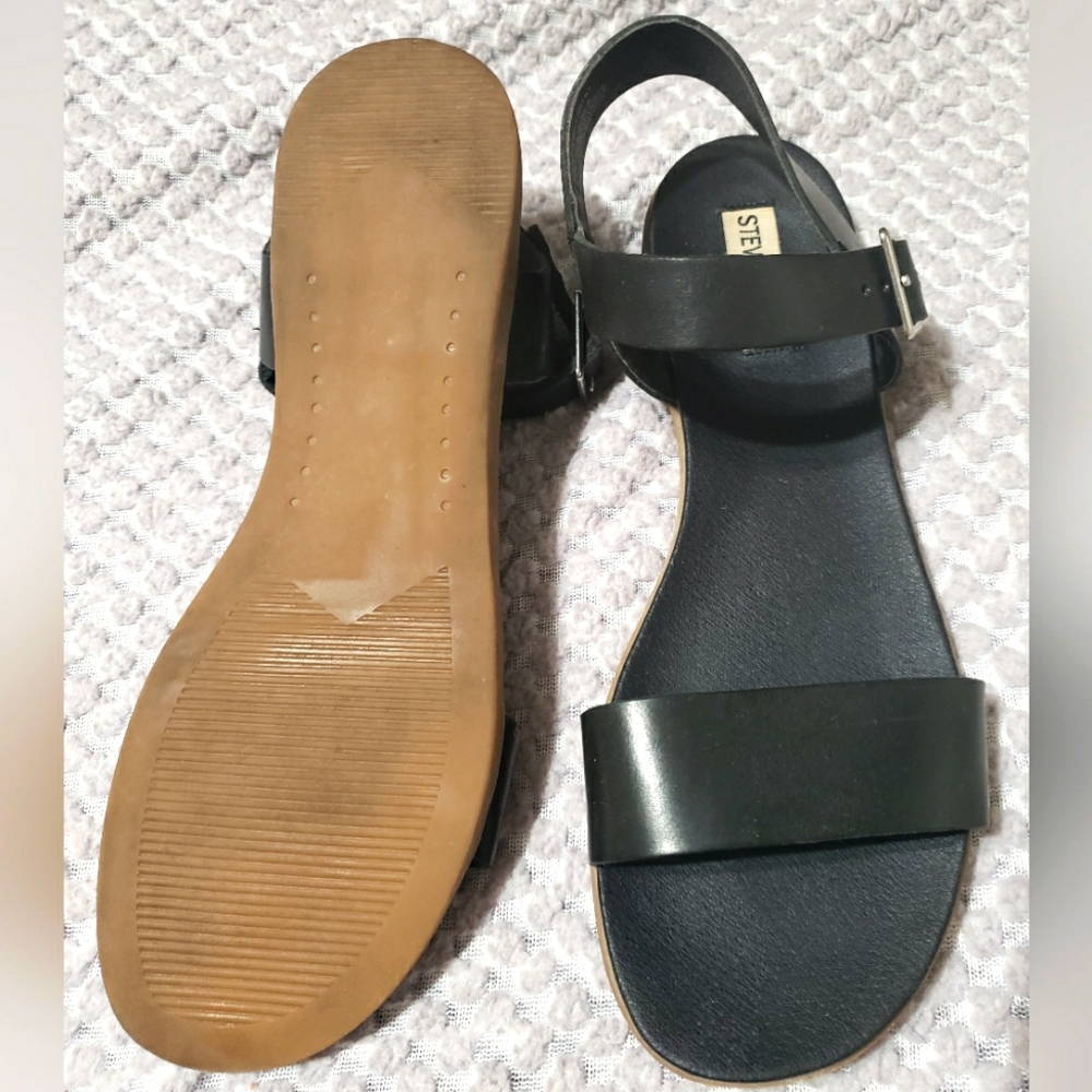 Black Leather Sandals